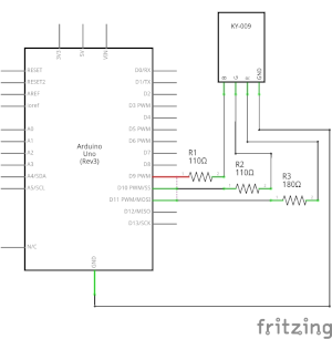 Esquema eléctrico led rgb