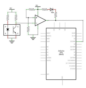 Esquema eléctrico módulo KY-033
